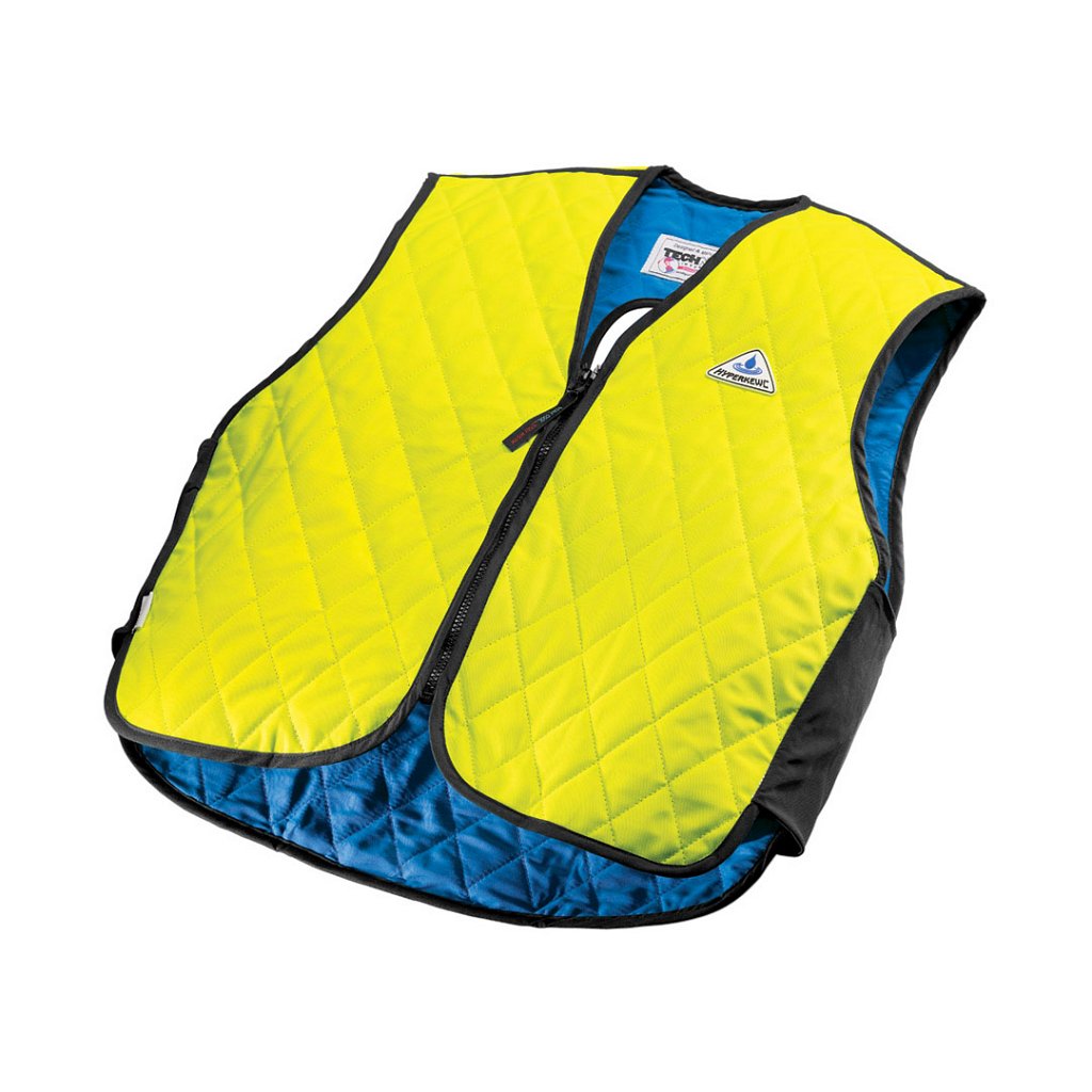 6529 OccuNomix MiraCool® HyperKewl™ Adult Cooling Vests - Hi-Viz Lime